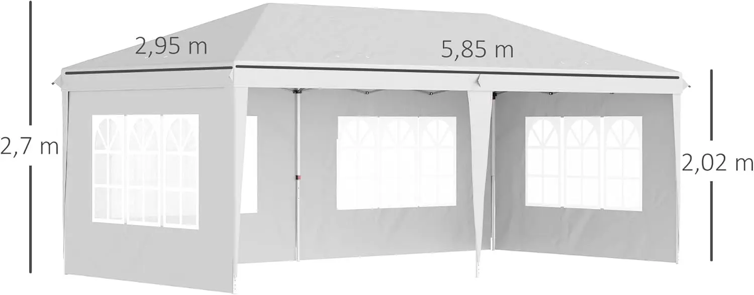 Tonnelle blanc 3x6 vue 7