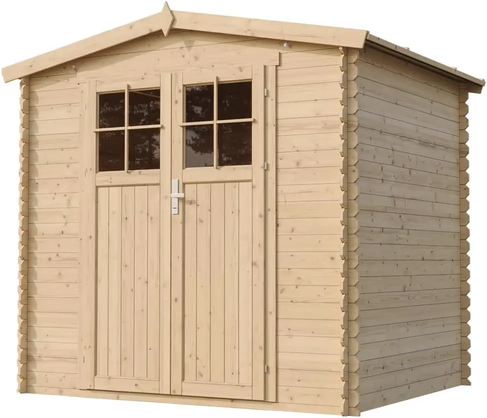 Abri de jardin en bois en bois naturel 4,33 m² vue 3