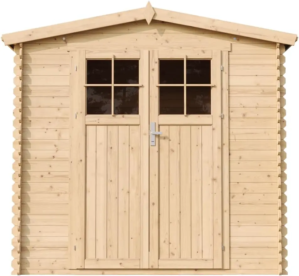 Abri de jardin en bois en bois beige 4,33 m² vue 8