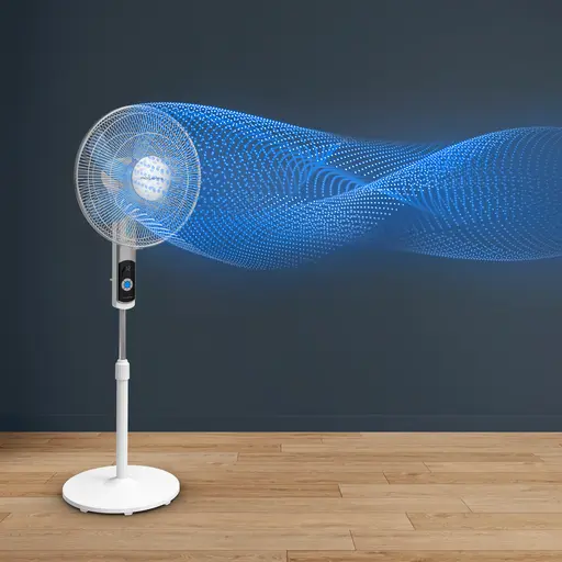 Ventilateur en métal blanc — contenu détaillé 3