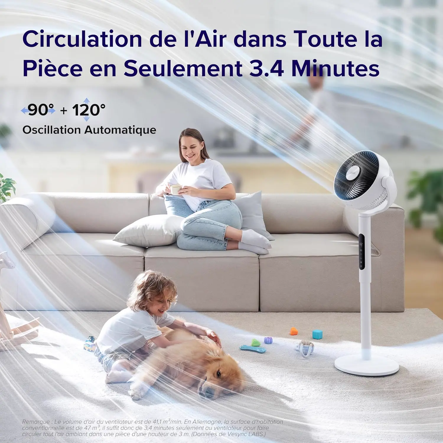 Ventilateur LEVOIT Ventilateur sur Pied 20 dB Silencieux vue 4