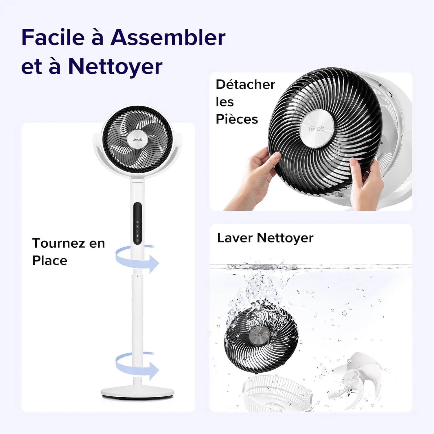 Ventilateur LEVOIT Ventilateur sur Pied 20 dB Silencieux vue 7