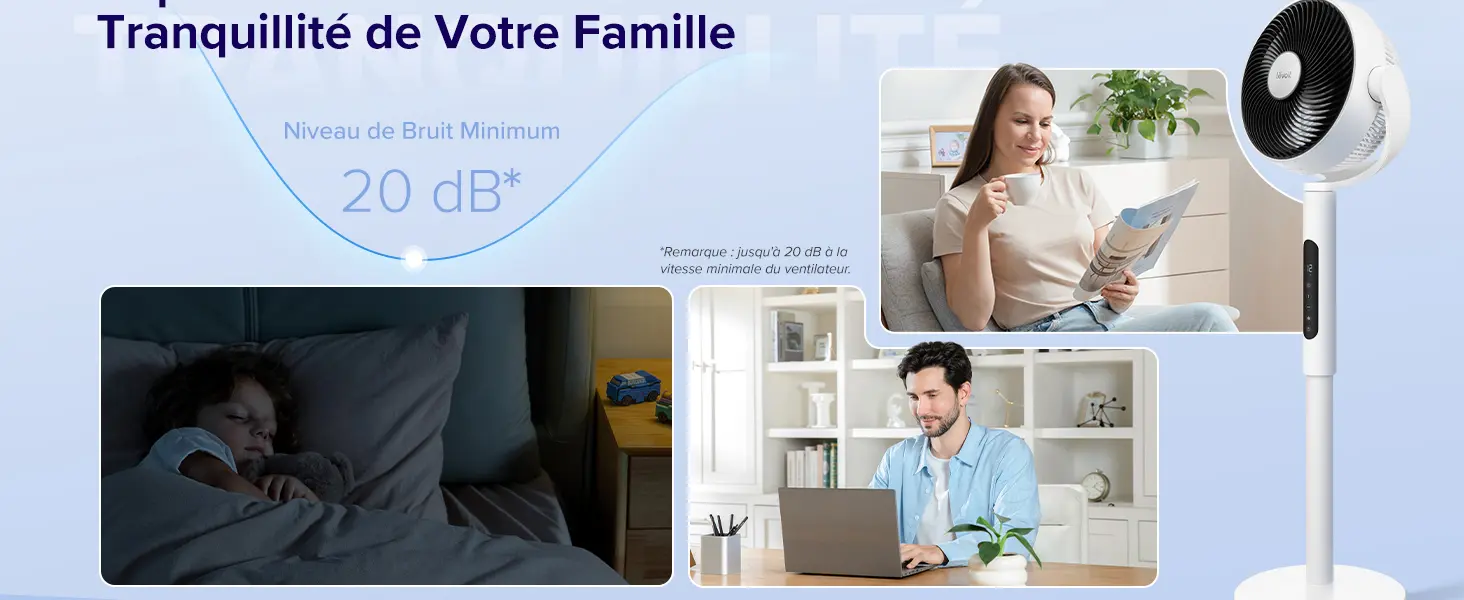 Ventilateur LEVOIT Ventilateur sur Pied 20 dB Silencieux — contenu détaillé 3