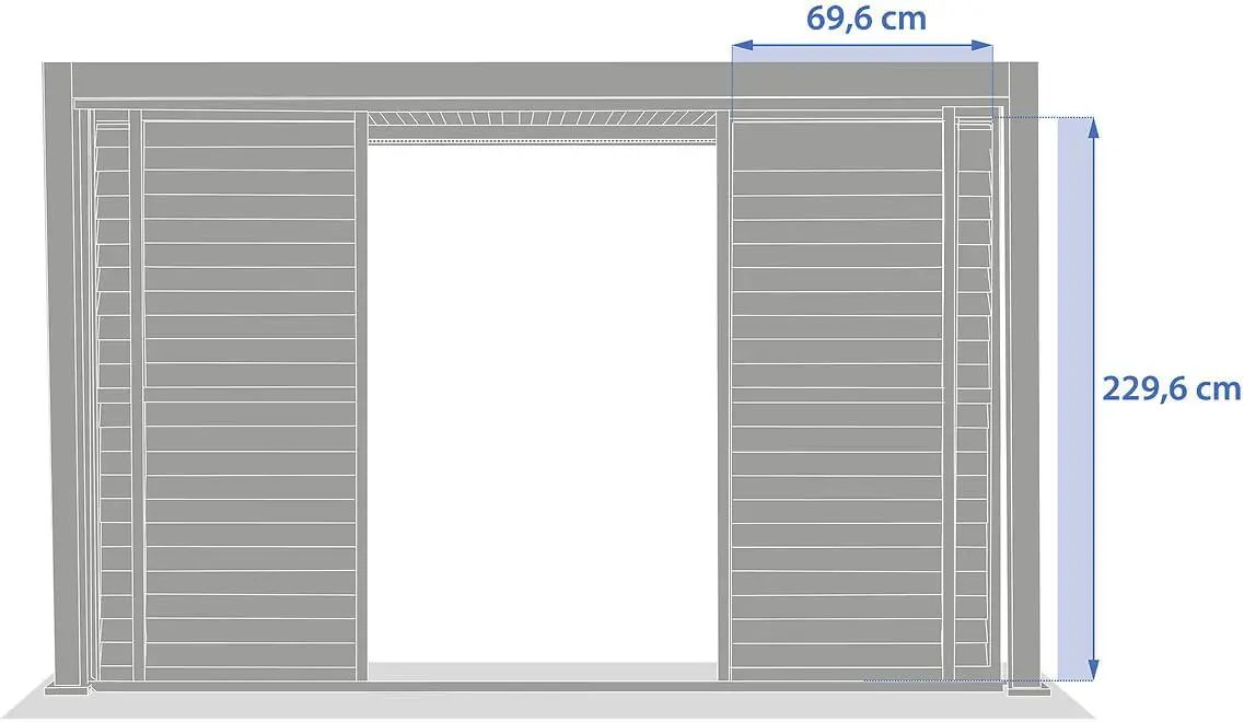 Pergola 2,7 x 2,3m vue 6
