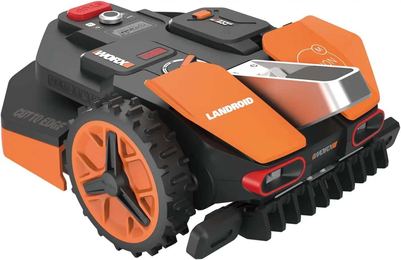 Robot tondeuse orange 800 m² vue 1