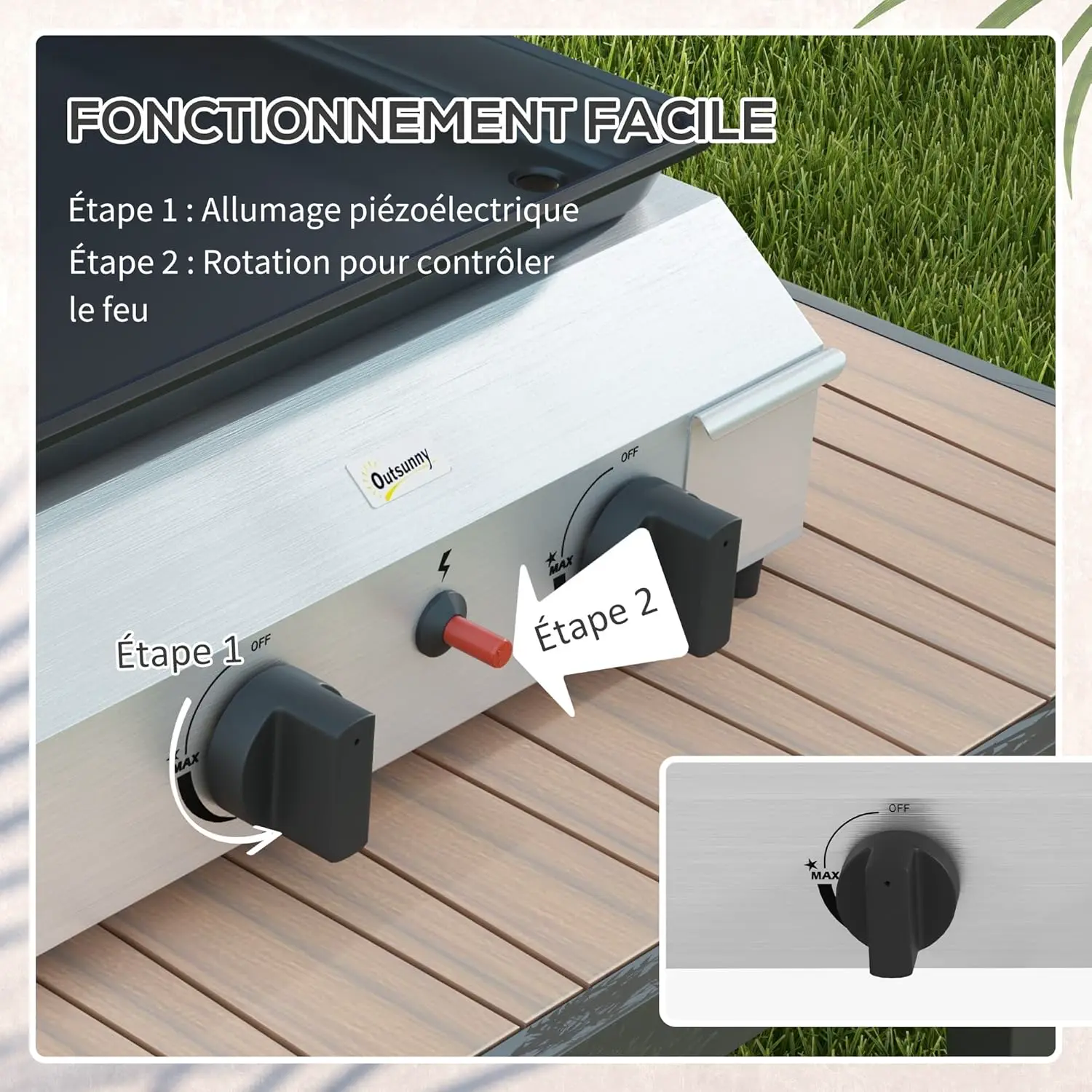 Plancha en acier vue 4