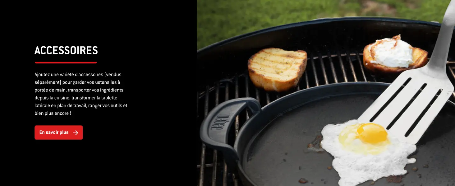 Barbecue weber 4 places en acier noir 52 x 36 cm — contenu détaillé 14