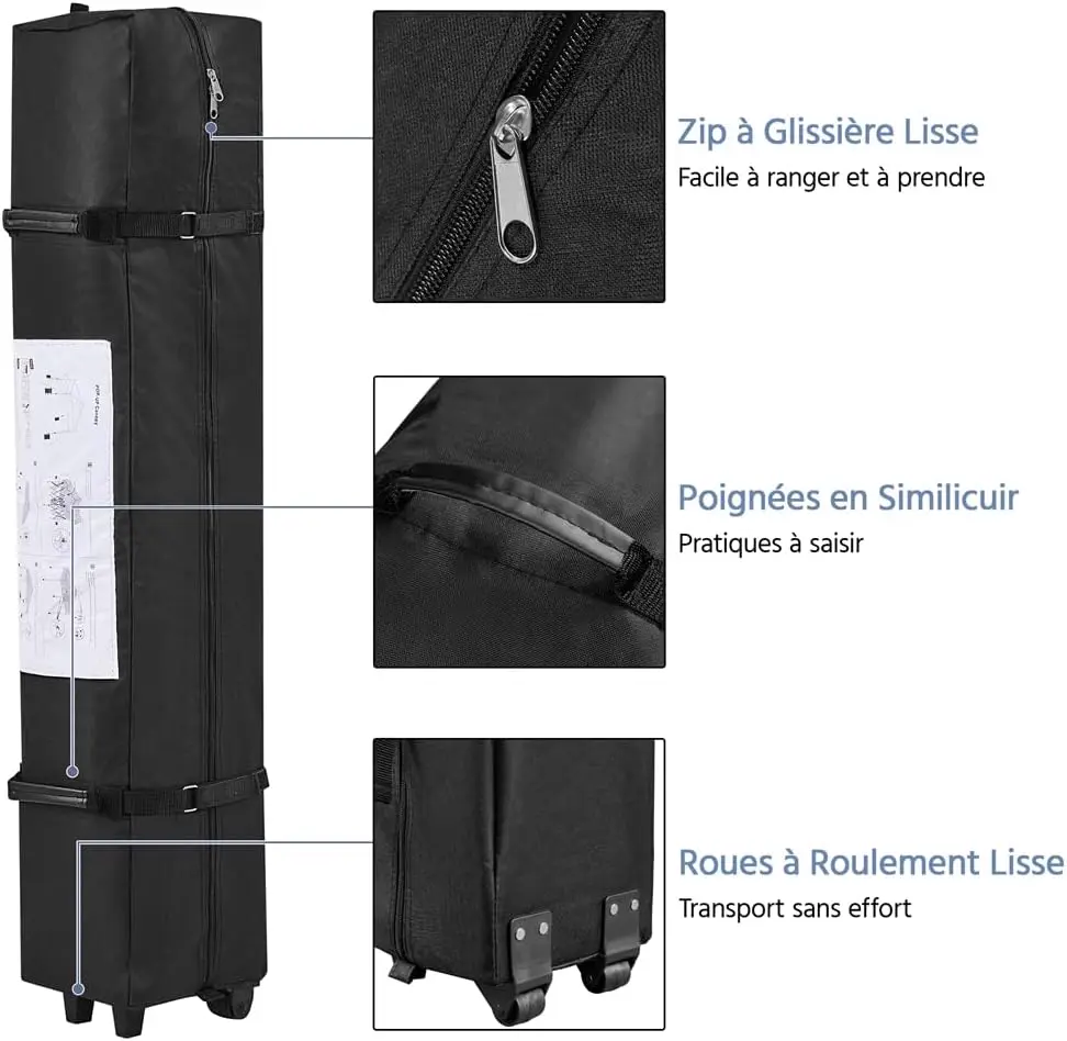 Tonnelle en métal sable 9 m² vue 8