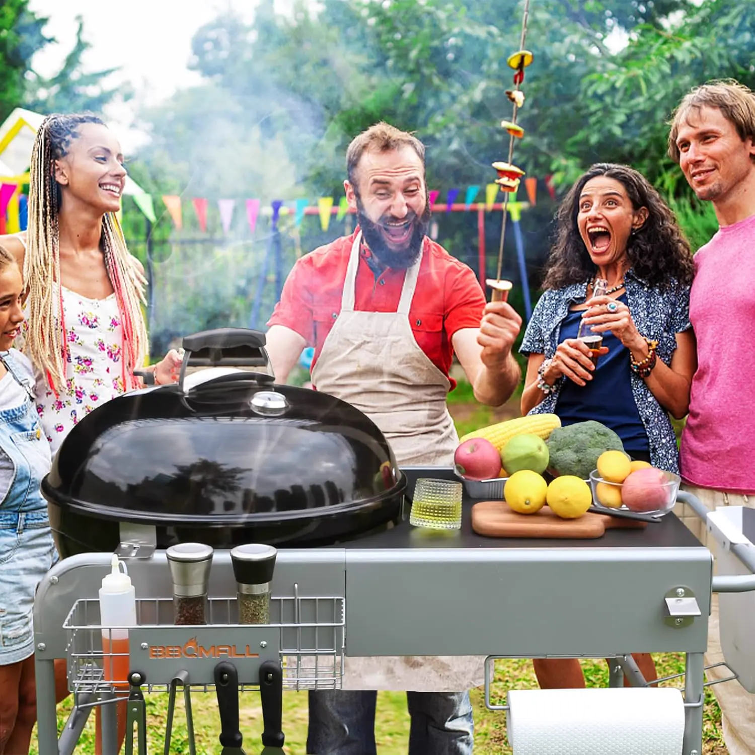 Barbecue weber en acier 61,5 × 79 cm vue 7