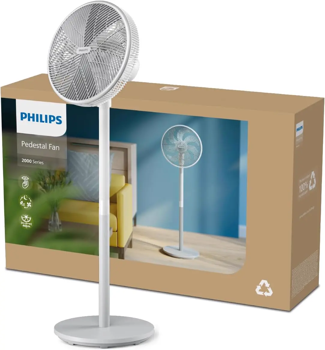 Ventilateur blanc vue 10