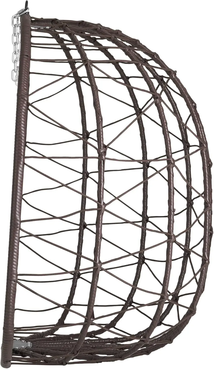 Fauteuils suspendus 2 places en acier marron 110 x 20 cm vue 7