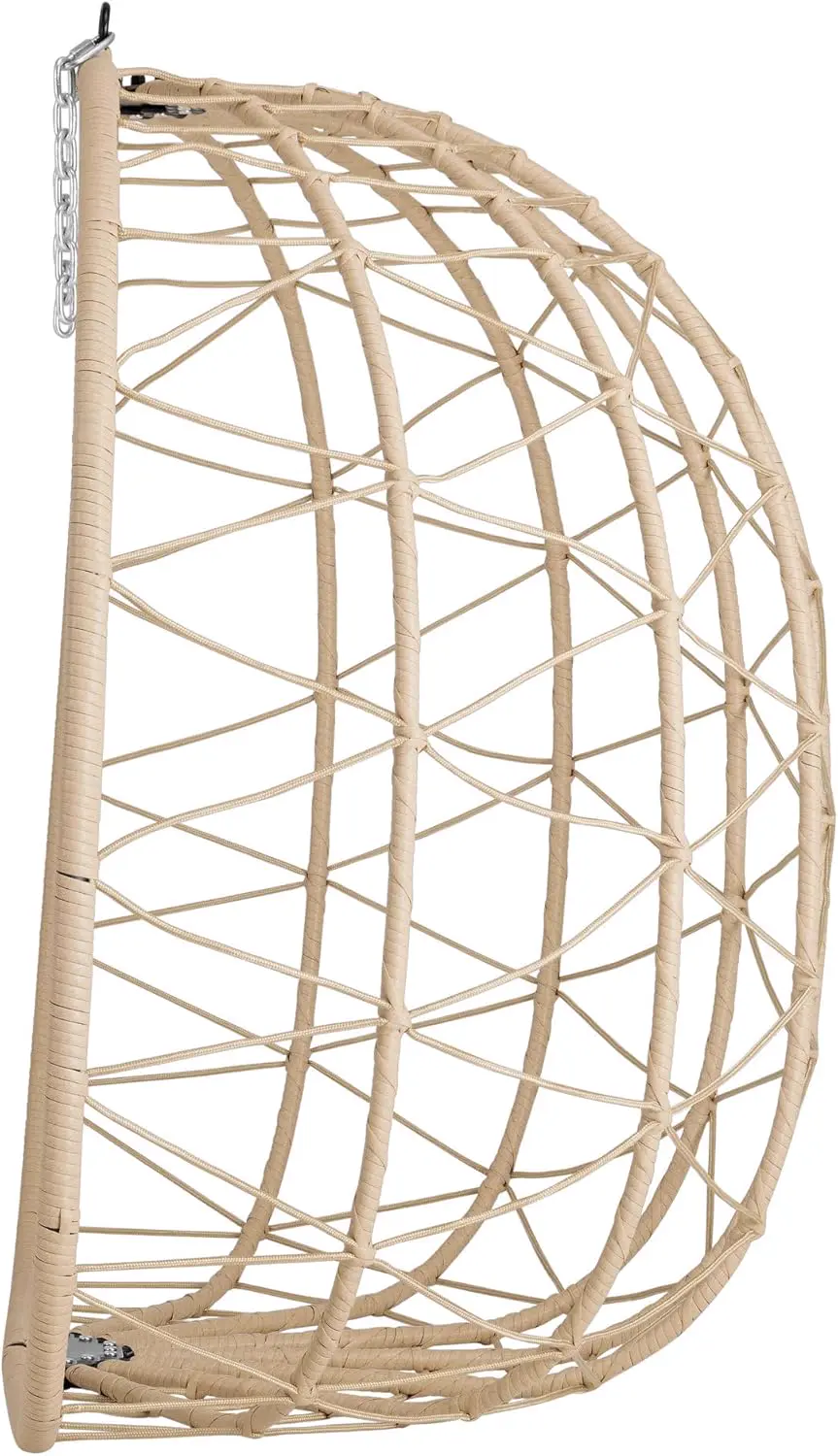 Fauteuils suspendus 2 places en acier crème 125 x 200 cm vue 7