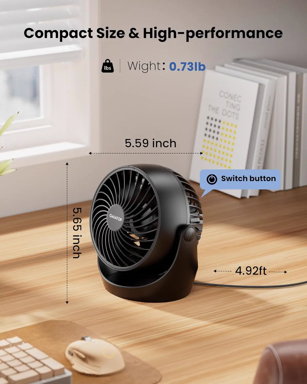 Ventilateur 14,2 x 14,4 cm vue 4