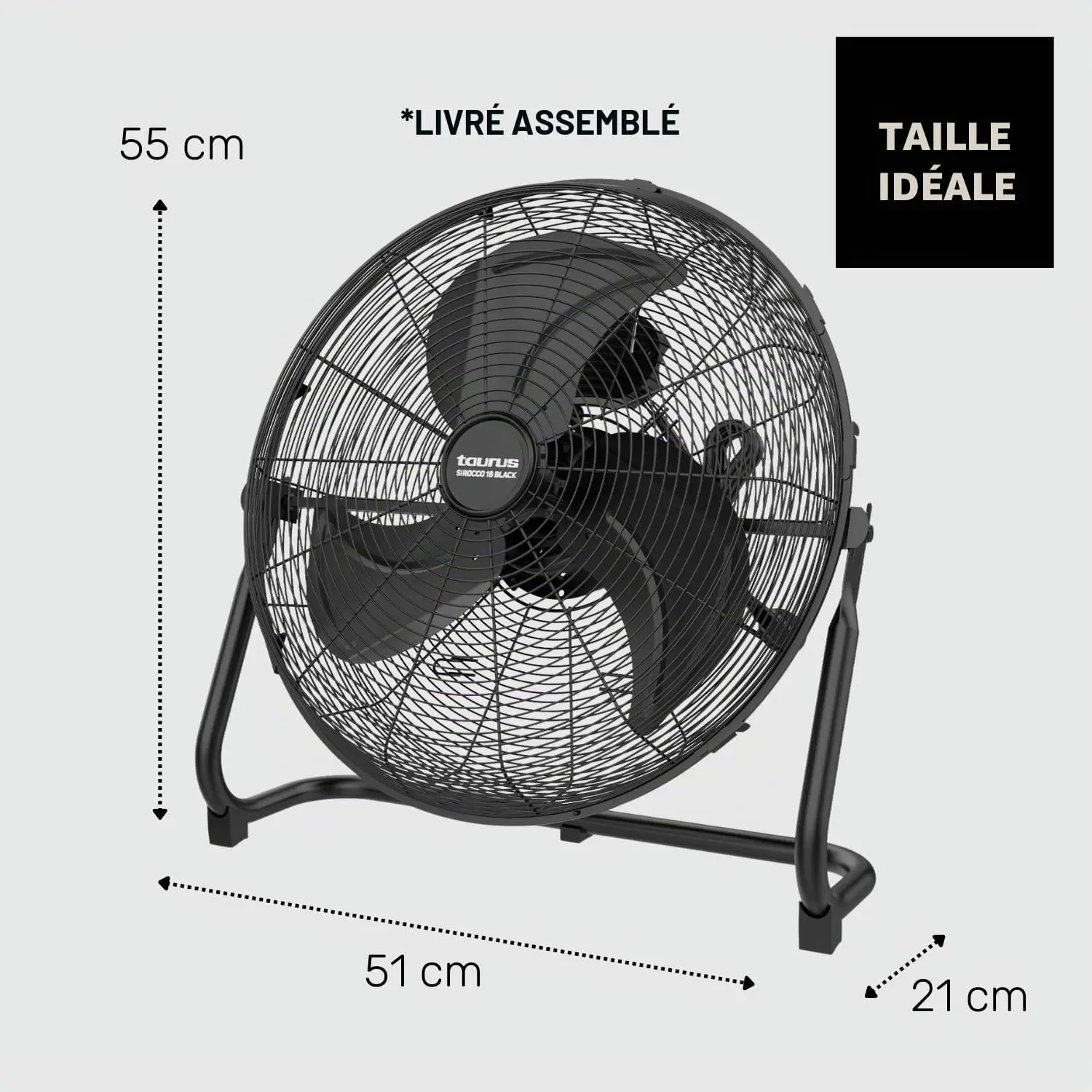 Ventilateur en aluminium vue 8
