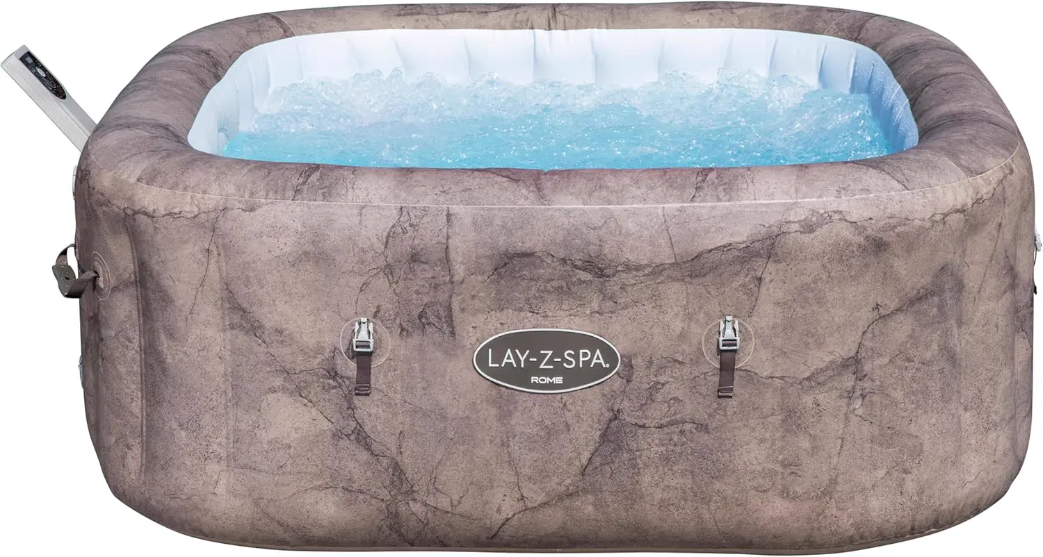 Spa gonflable 6 personnes 6 places marron 180 x 71 cm vue 8