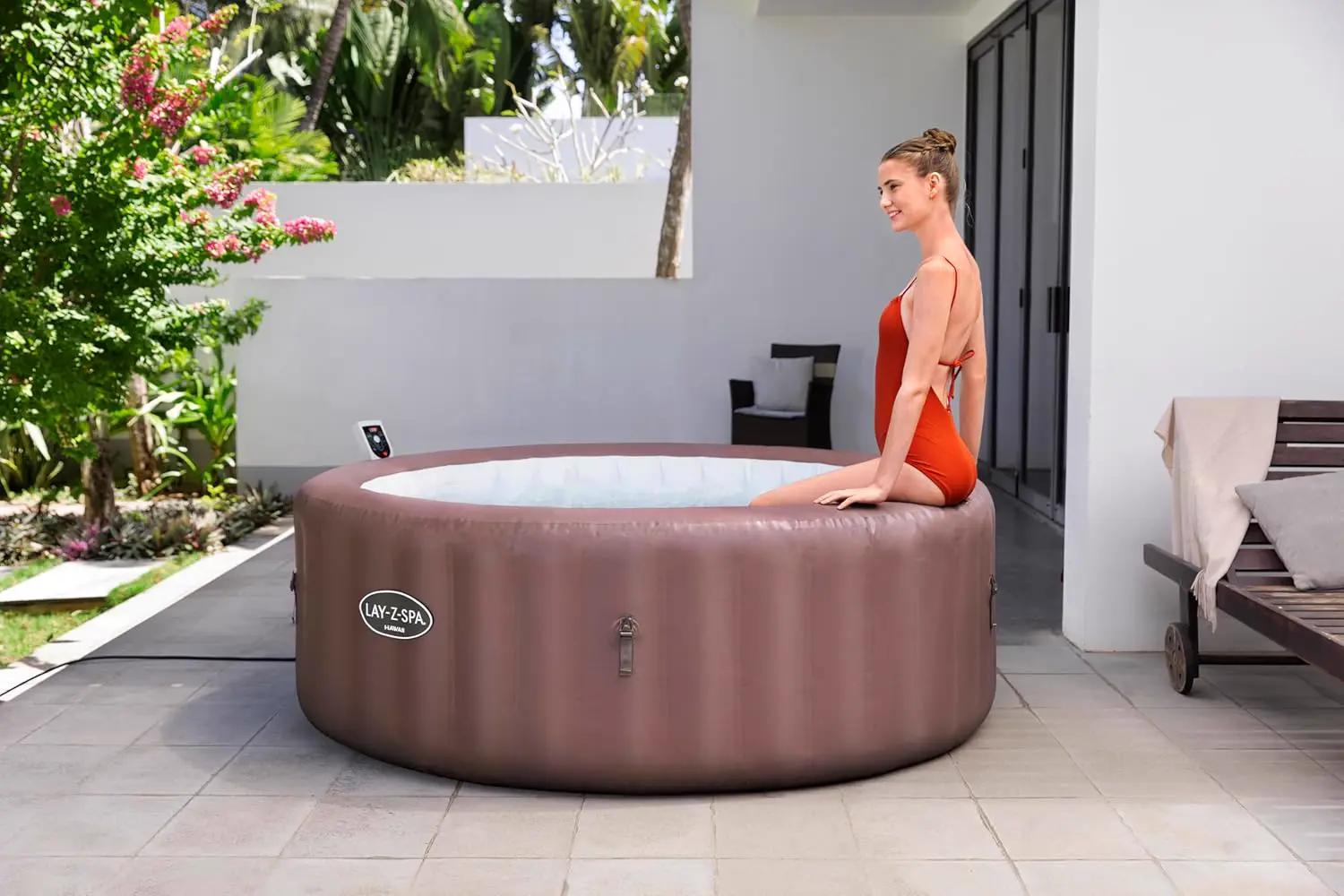 Spa gonflable 4 personnes 6 places 196 x 71 cm vue 5