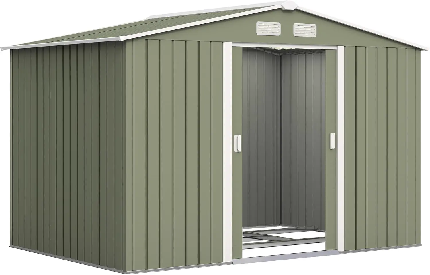 Outsunny Abri de Jardin en Acier galvanisé XXL 5,4 m² avec kit