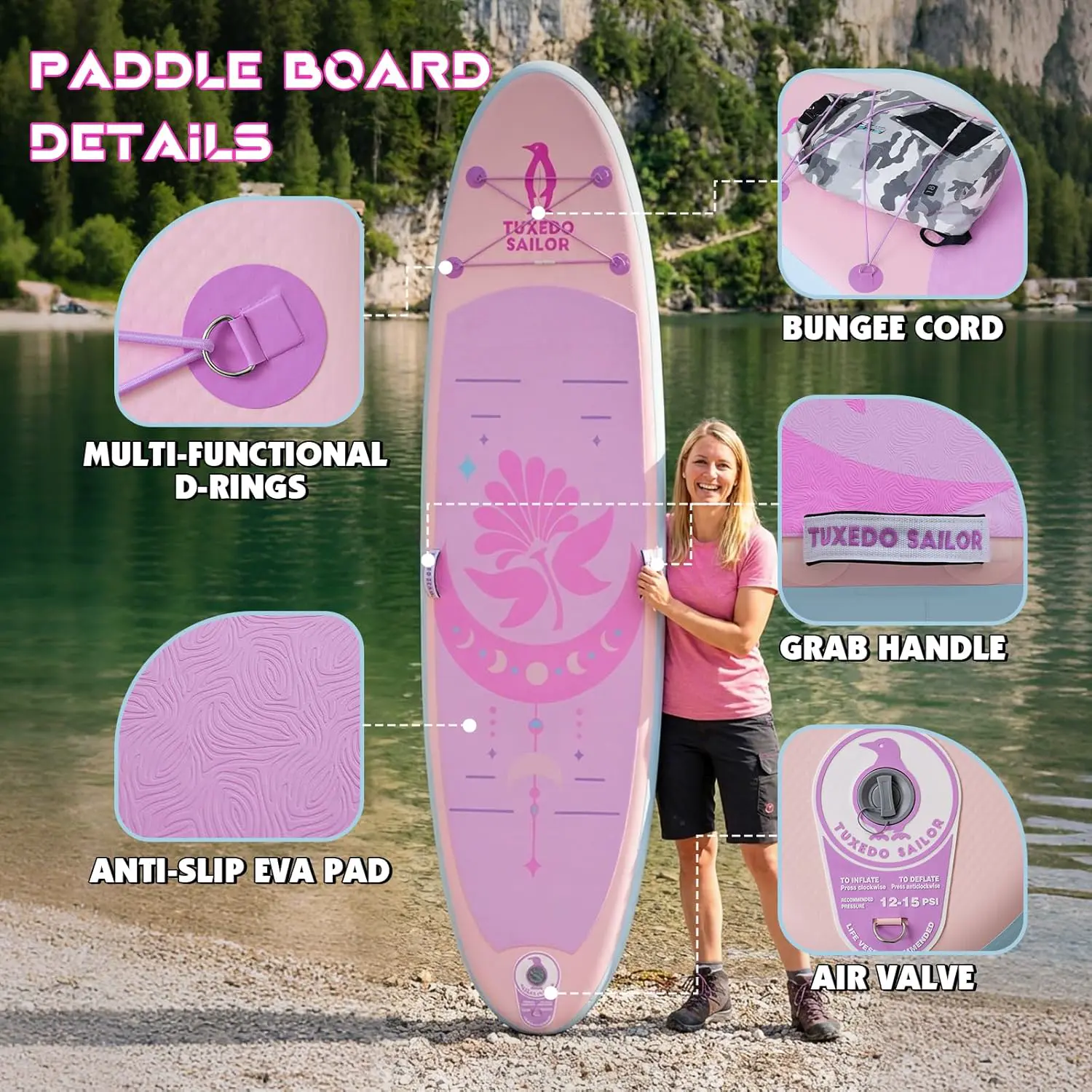 Paddle gonflable Tuxedo Sailor Paddle Gonflable Adulte vue 4