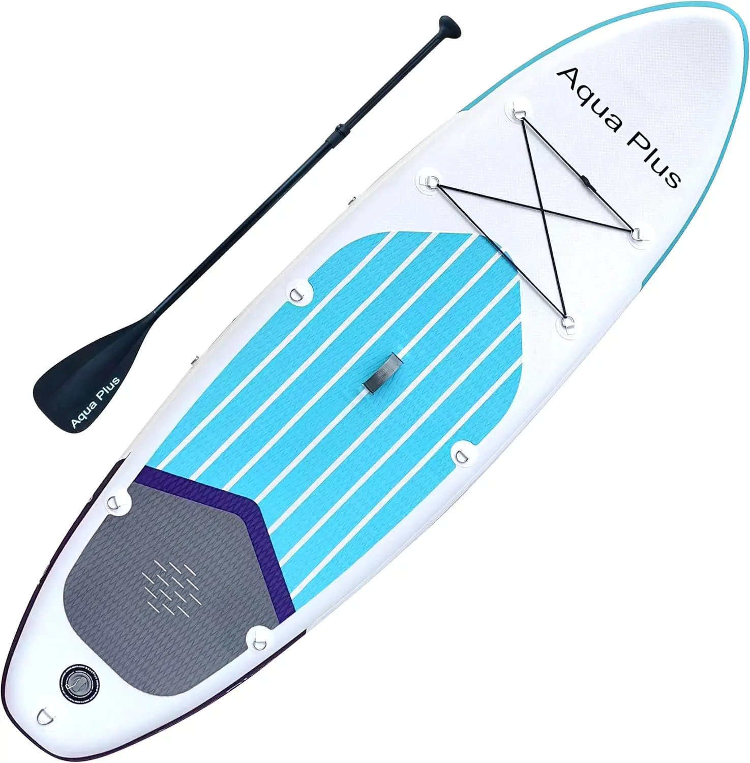 Paddle gonflable en aluminium gris 82 x 15 cm vue 3