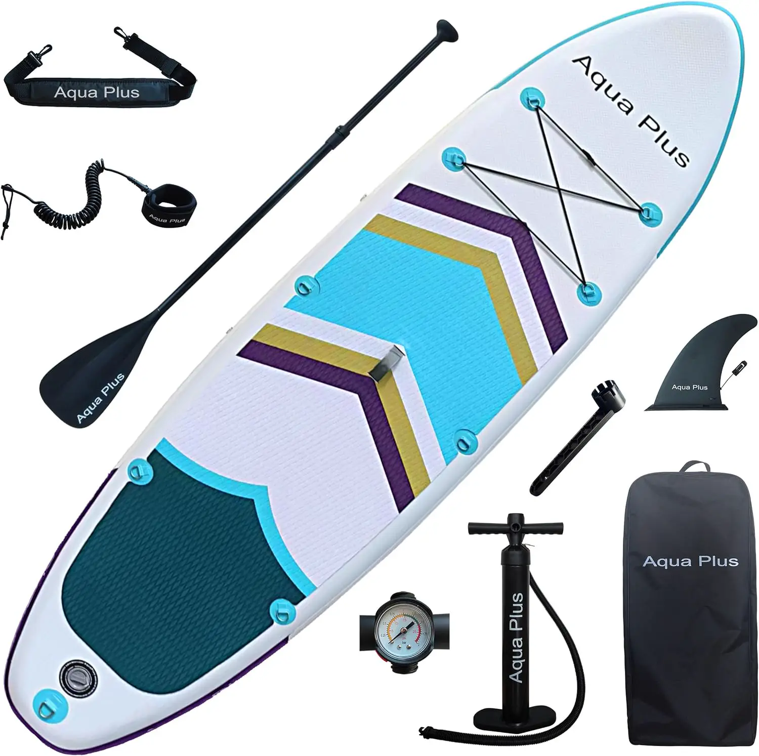 Aqua Plus Sup Gonflable de 15 cm d'épaisseur pour Tous Les Niveau x
