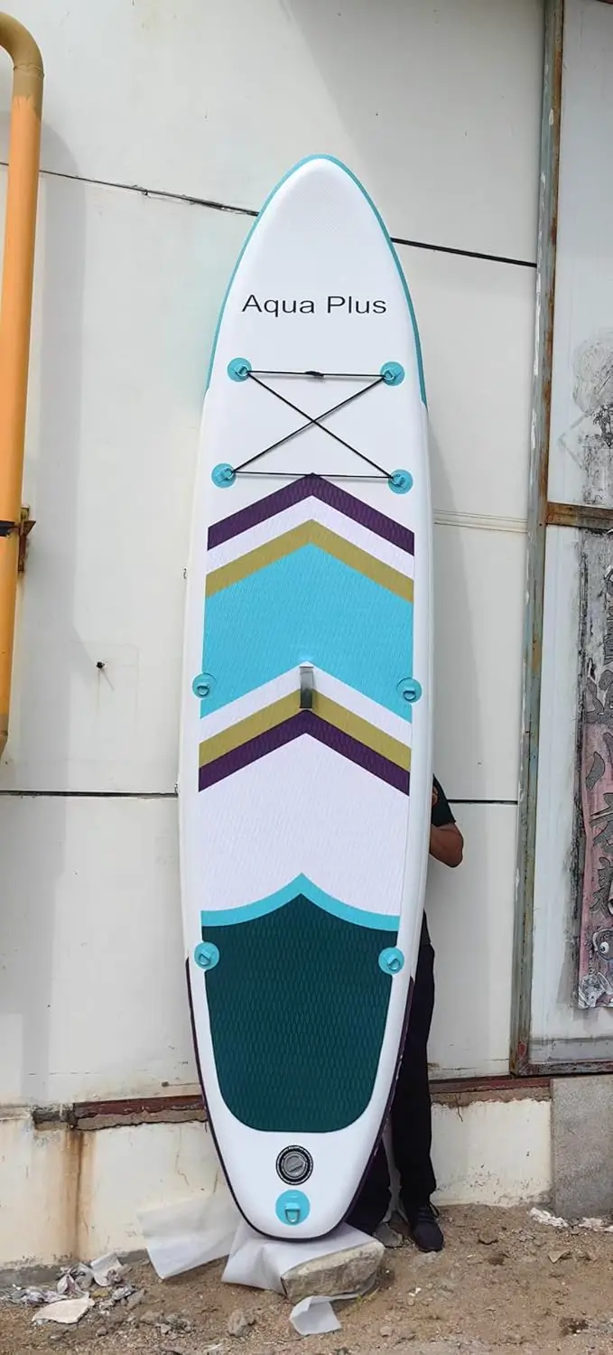 Paddle gonflable en aluminium vert 83 x 15 cm vue 2
