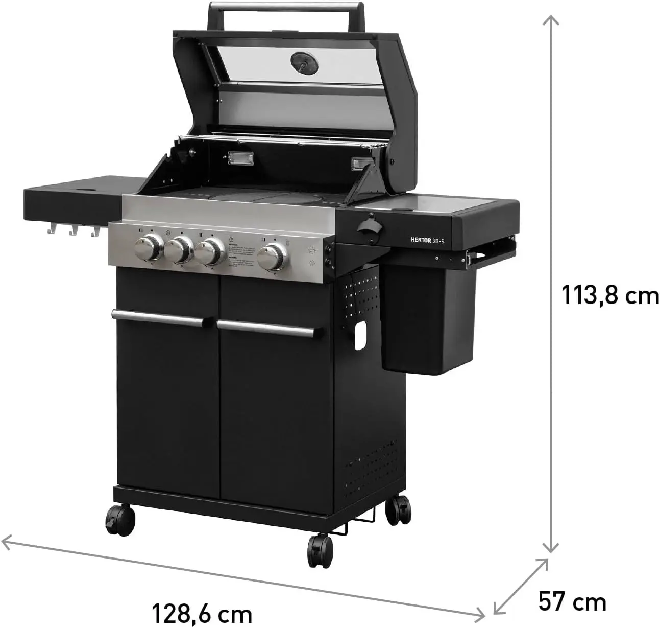 Barbecue à gaz en acier vue 6