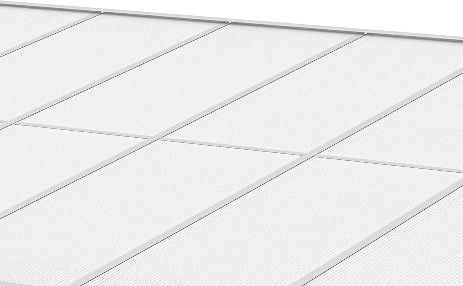 Pergola en aluminium blanc 14,85 m² adossée vue 7