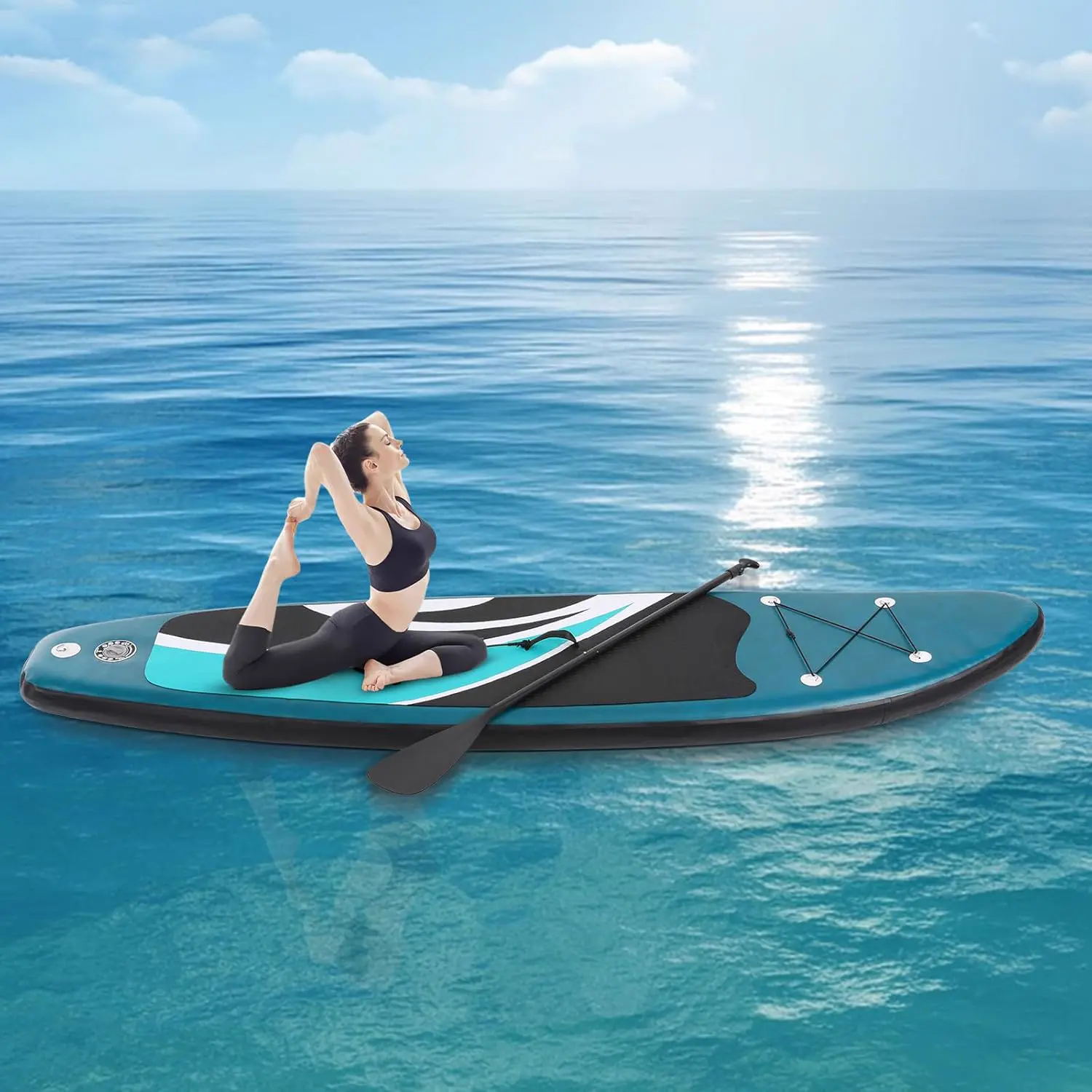 Paddle gonflable en aluminium vert 76 x 10 cm vue 9