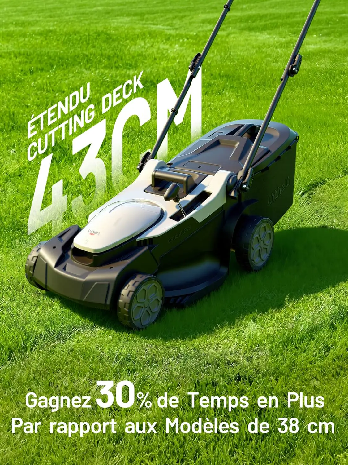 Tondeuse autoportée blanc 500m² vue 2