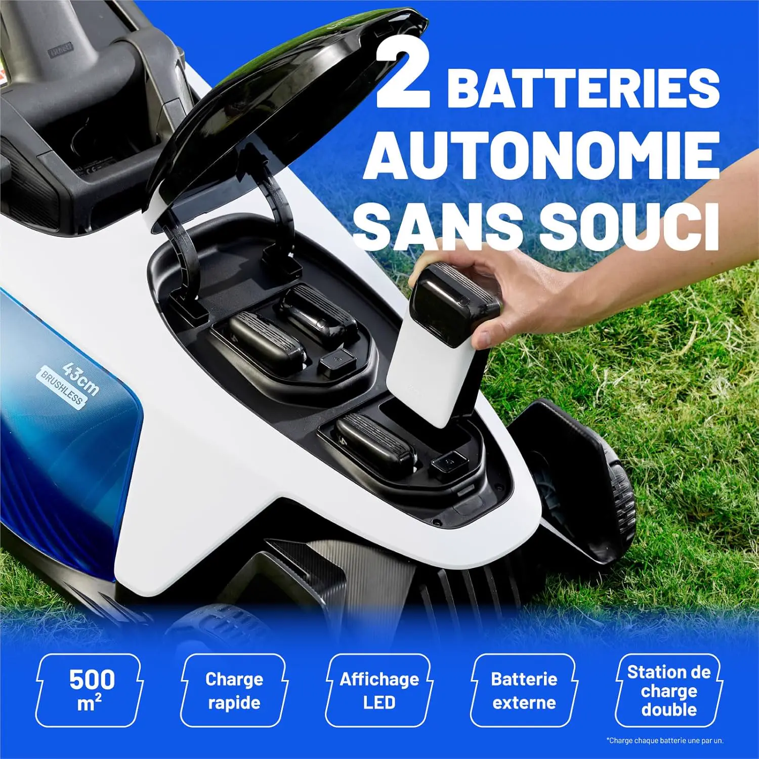 Tondeuse autoportée 500 m² vue 8