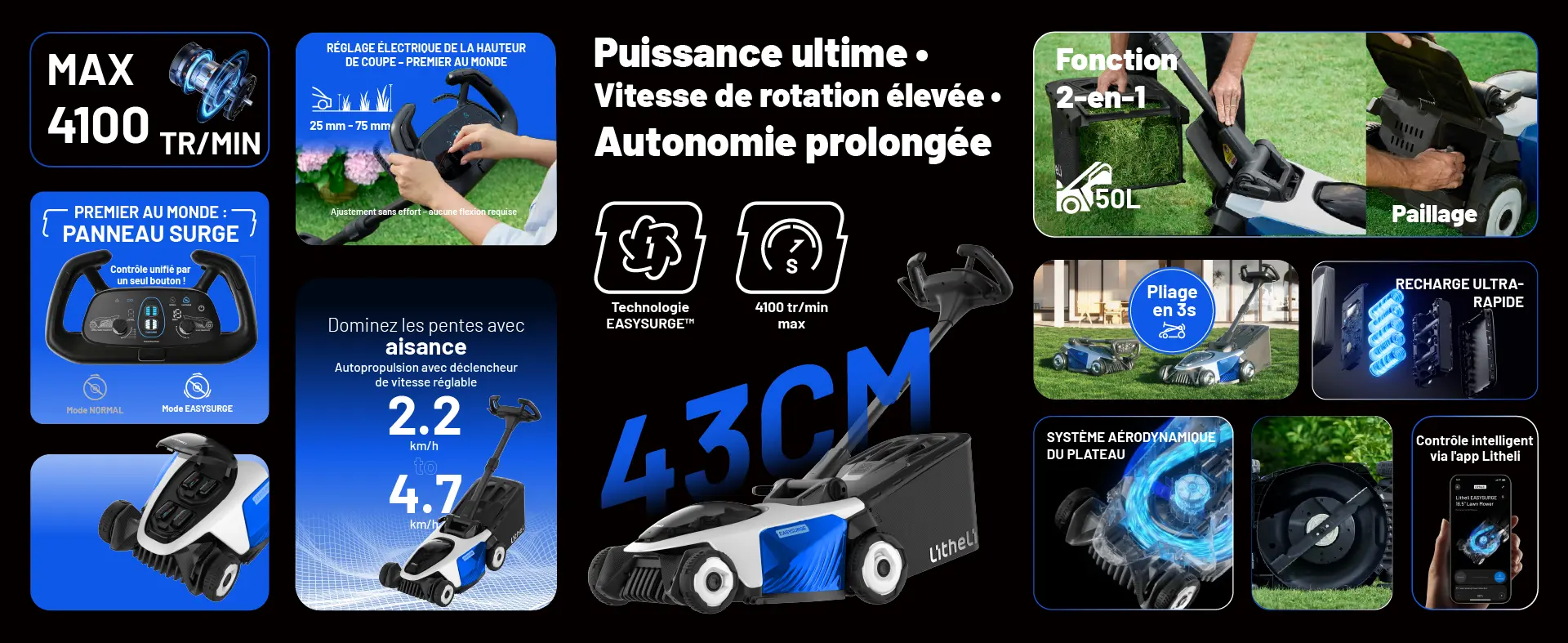 Tondeuse autoportée blanc 500m² — contenu détaillé 3