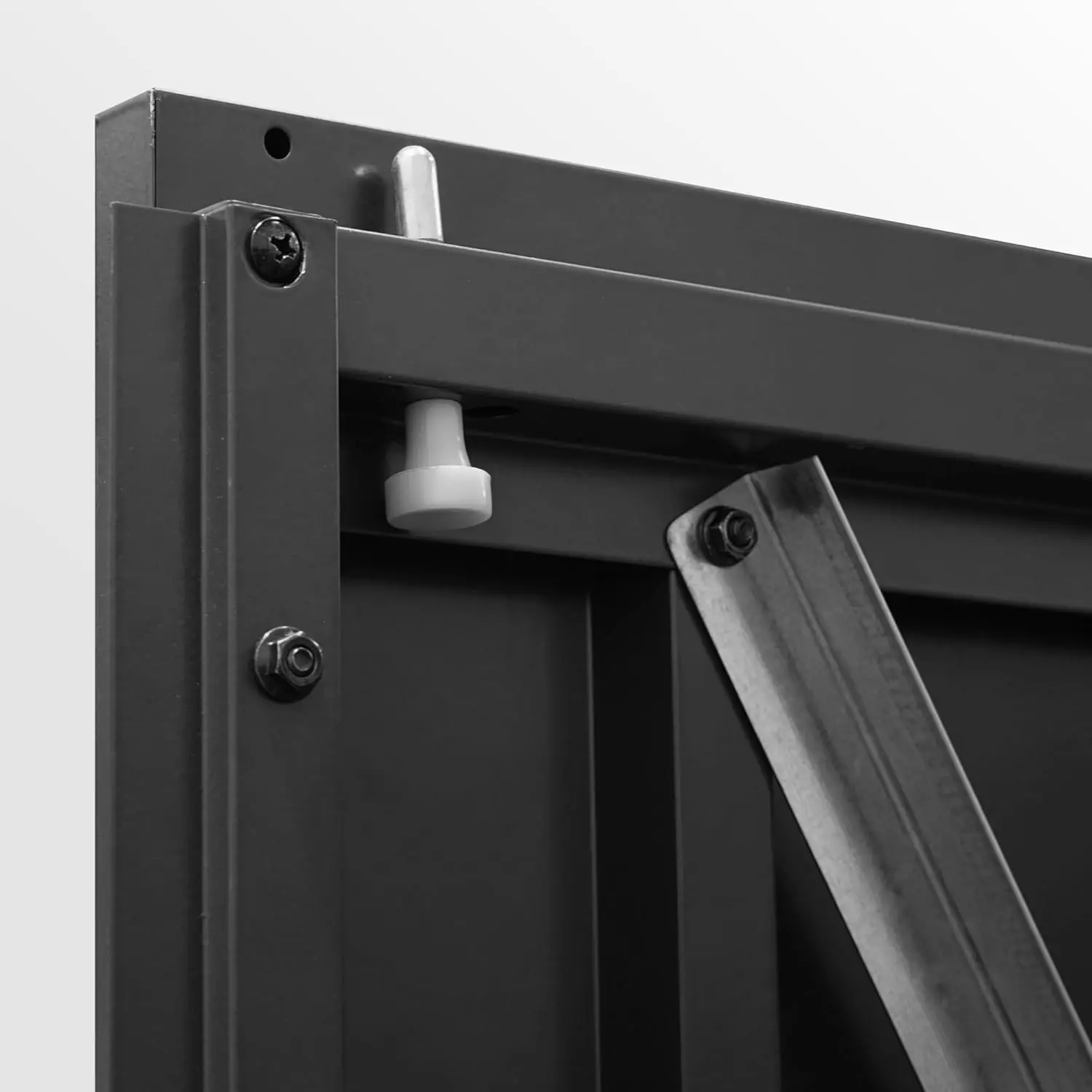 Abri de jardin en métal en métal anthracite vue 8
