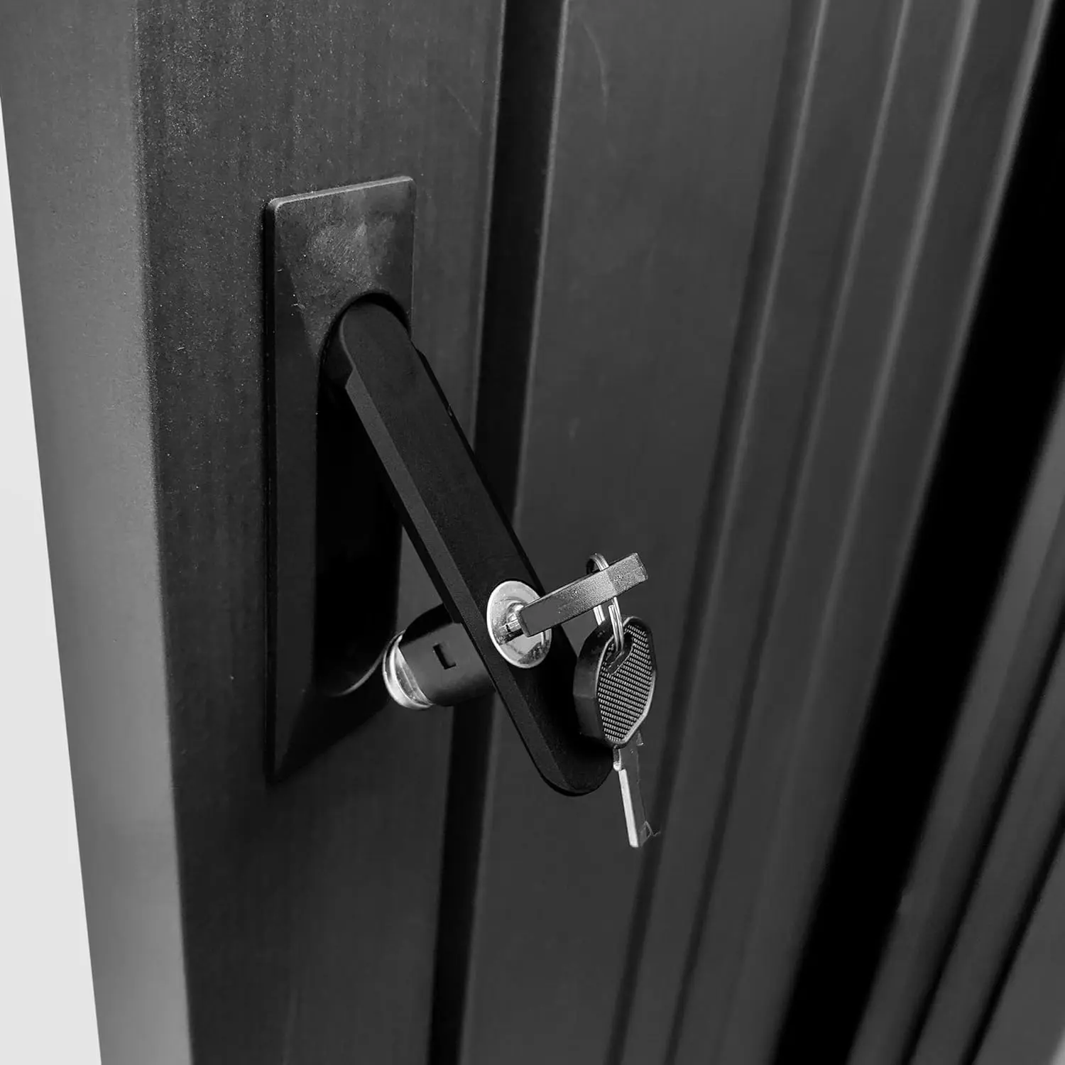 Abri de jardin en métal en métal anthracite vue 7