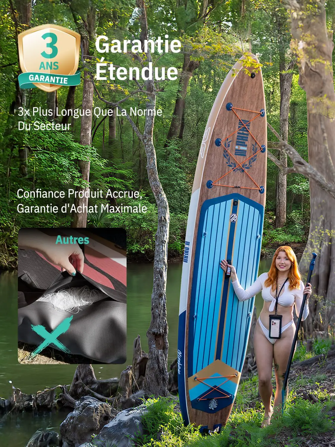 Paddle gonflable 2 places 83X15cm vue 9