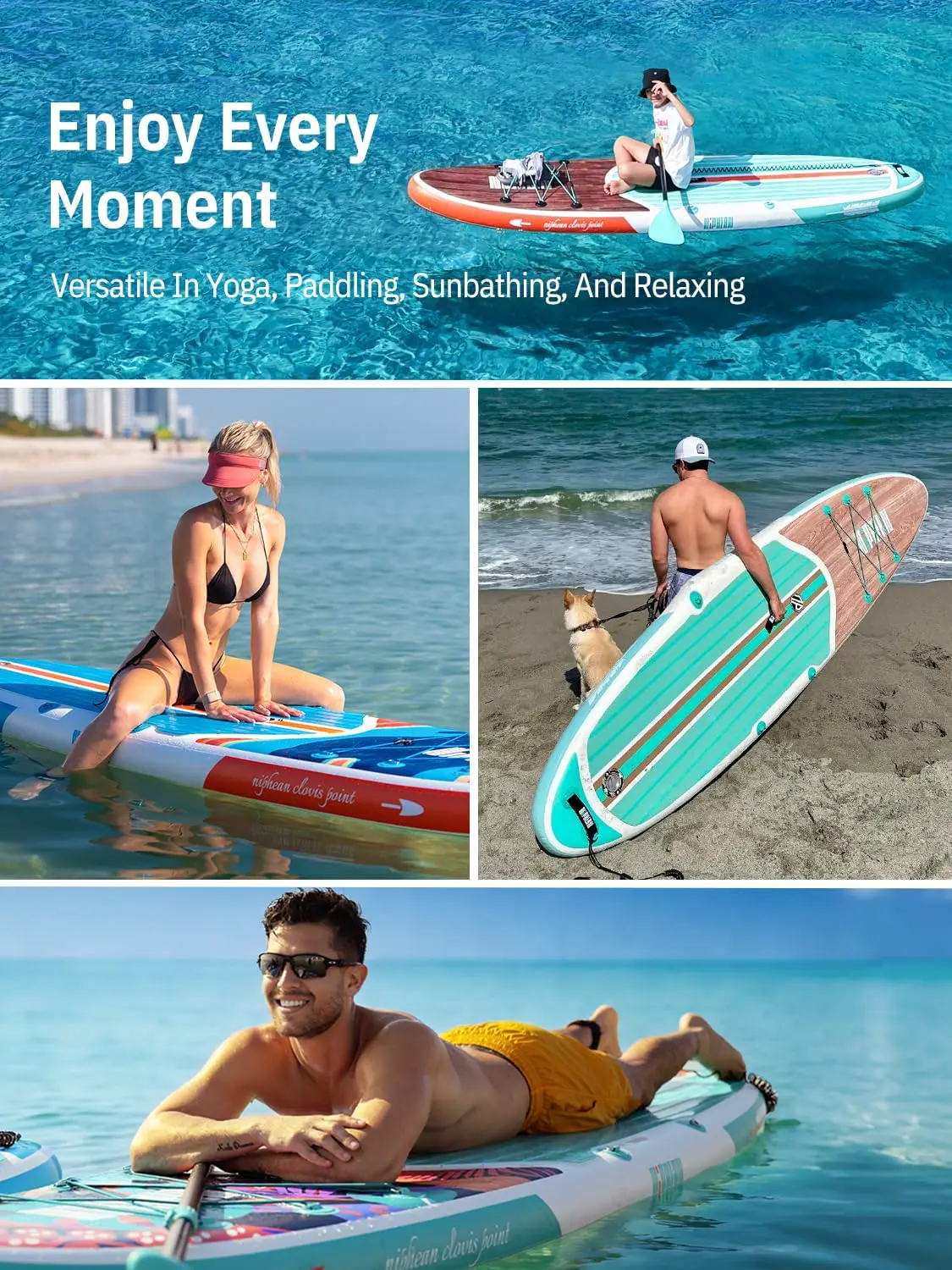 Paddle gonflable bleu vue 7