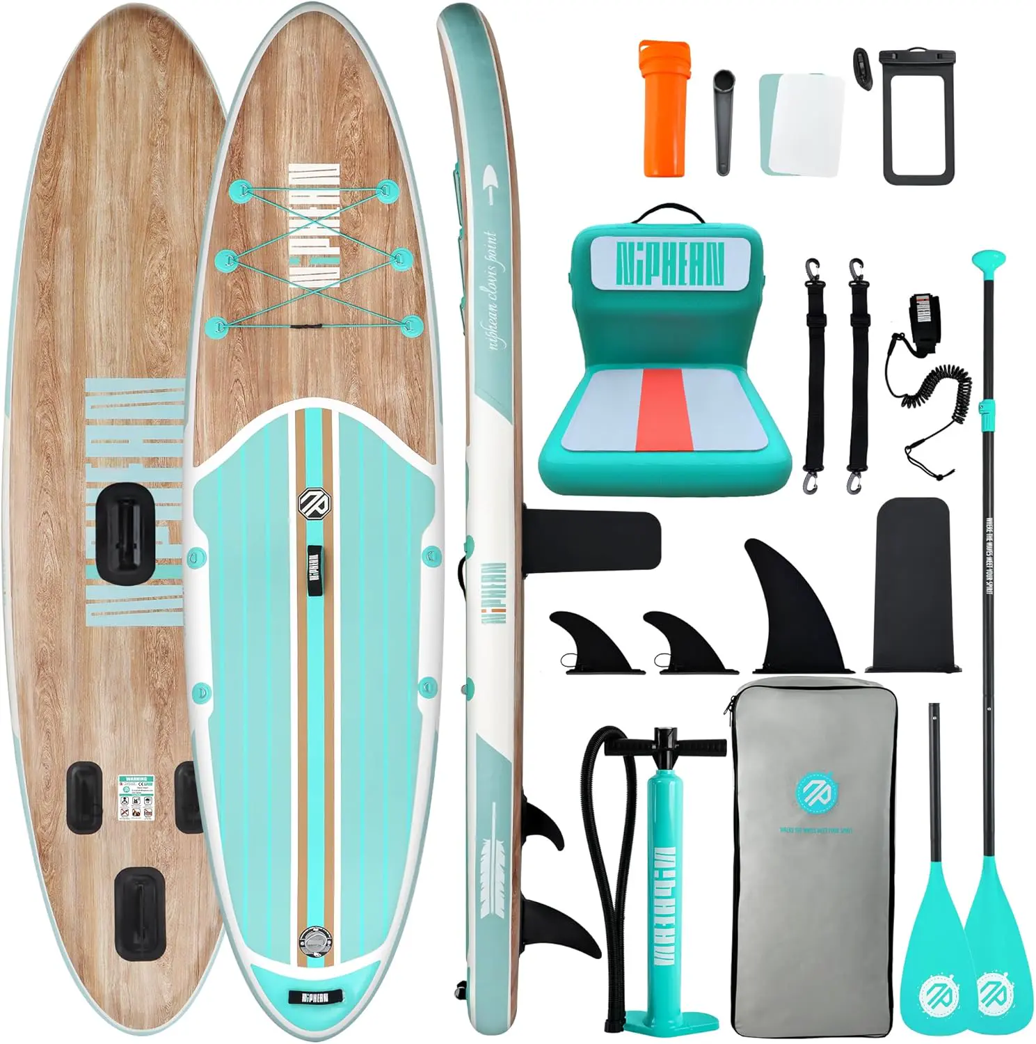 Paddle gonflable beige vue 1