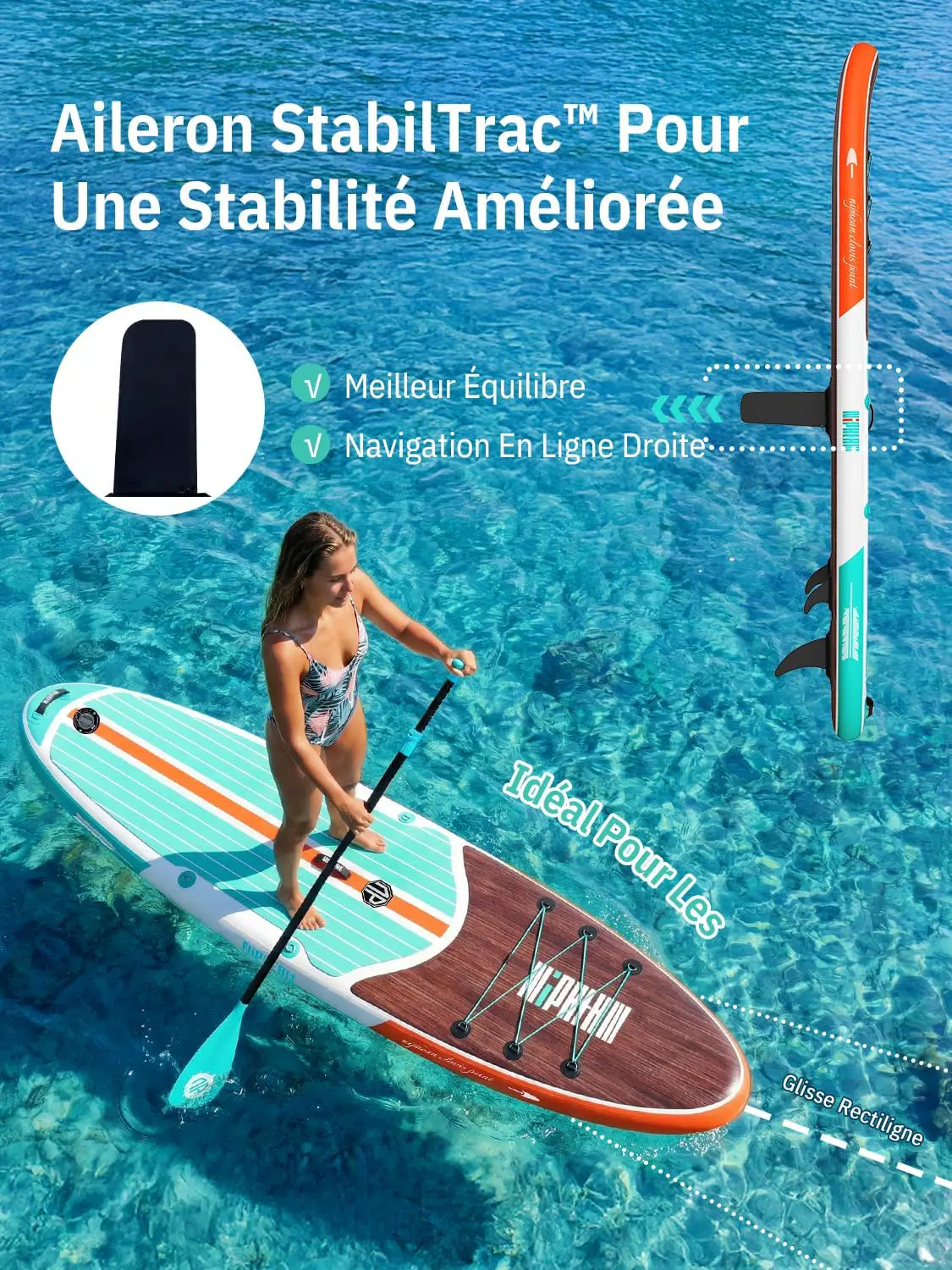 Paddle gonflable Niphean Paddle Gonflable Adulte avec Tous Les… vue 5
