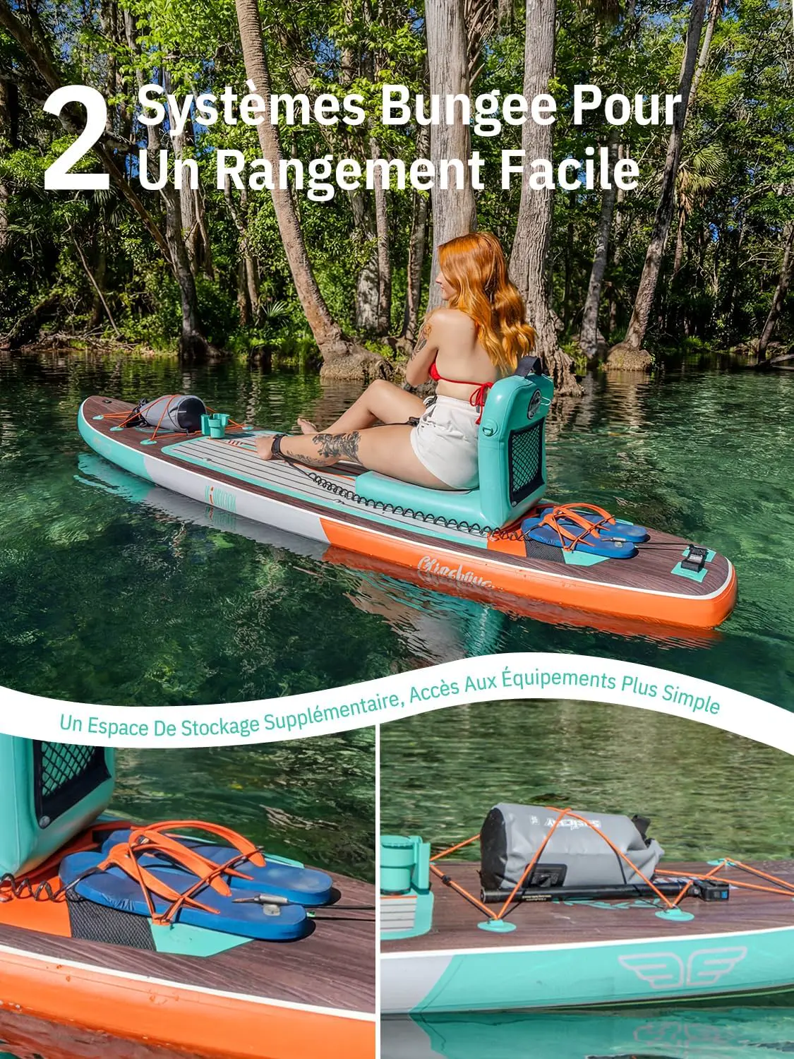 Paddle gonflable 2 places 83X15cm vue 6