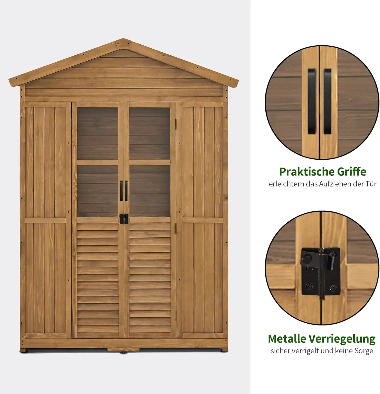 Abri de jardin en bois en bois 143 × 200 cm vue 7