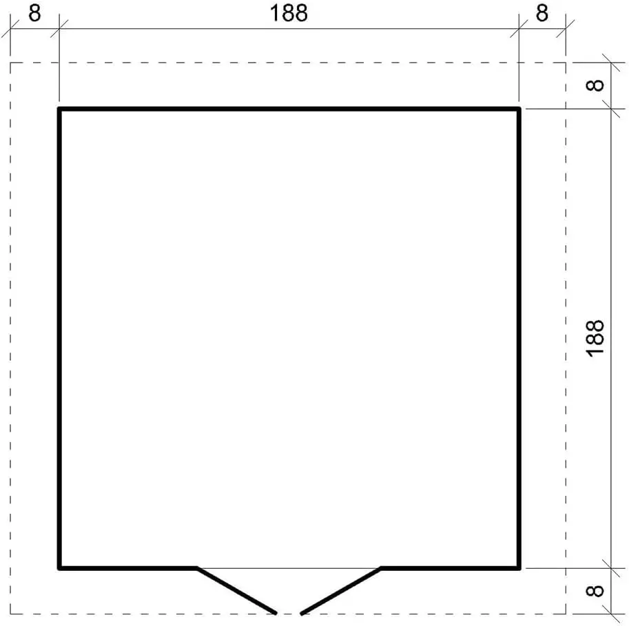 Abri de jardin en bois en bois marron 3,53 m² vue 6