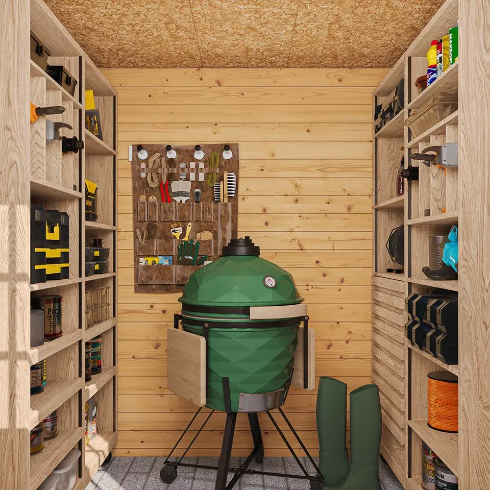 Abri de jardin en bois en bois marron 3,53 m² vue 8