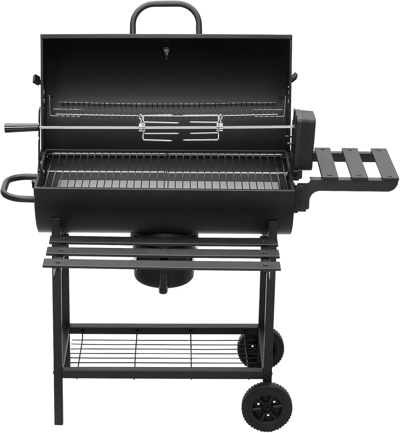 Barbecue à charbon en acier noir 85 x 118 cm vue 3
