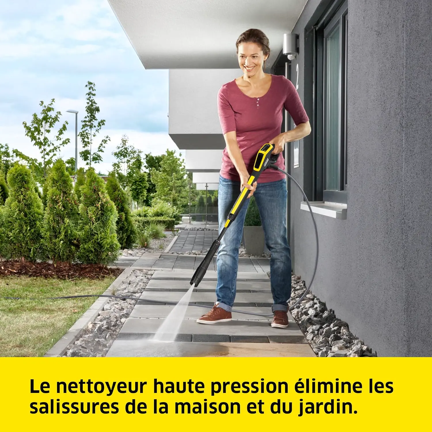 Nettoyeur haute pression en aluminium noir 80 m² vue 2