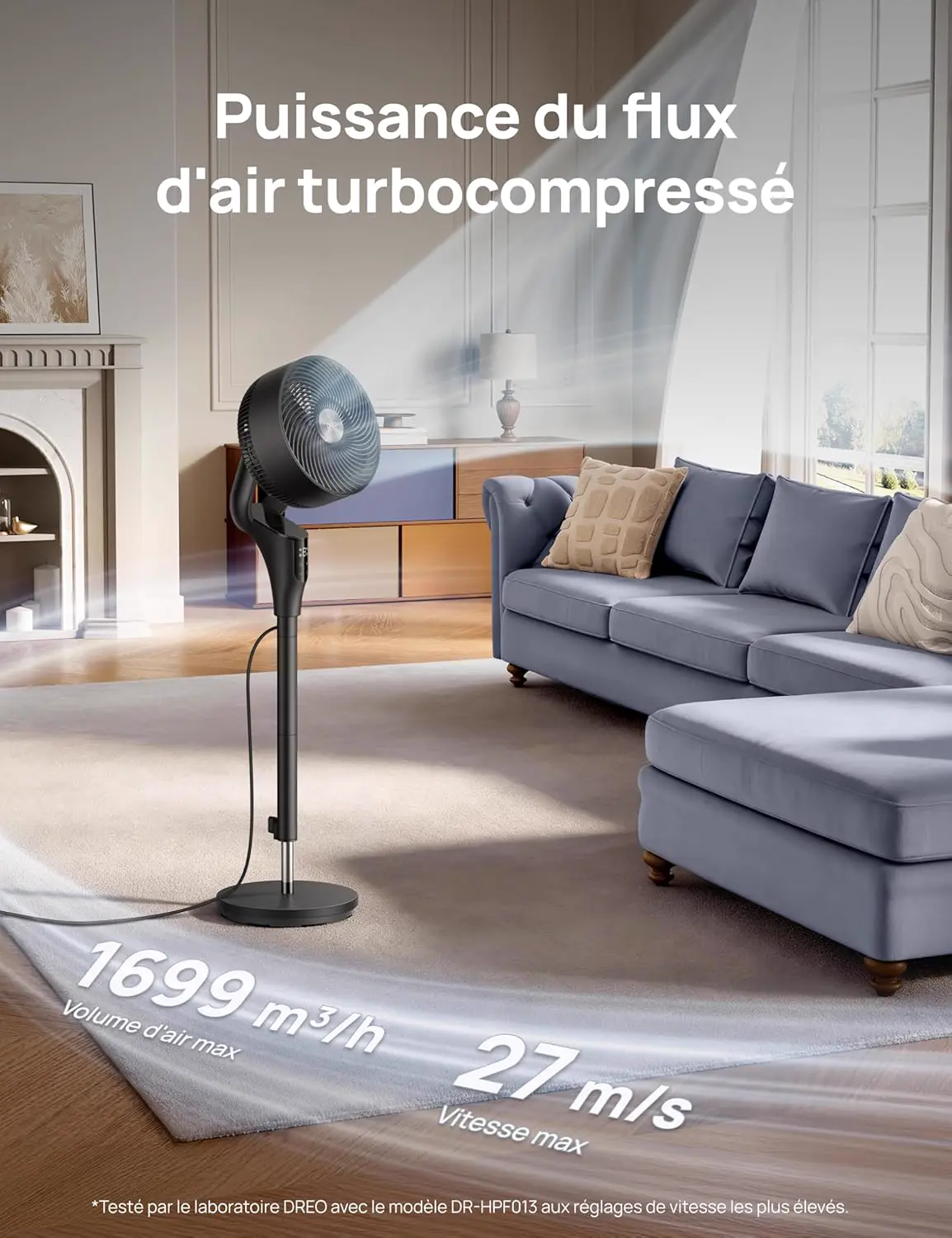 Ventilateur DREO Ventilateur sur Pied Silencieux pour Chambre… vue 3