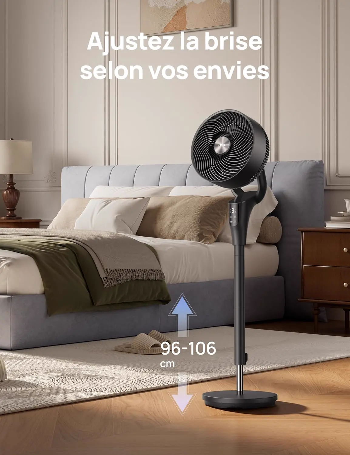 Ventilateur DREO Ventilateur sur Pied Silencieux pour Chambre… vue 8