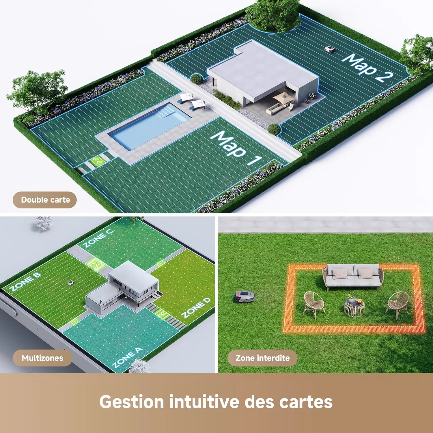 Robot tondeuse 000 m² vue 4