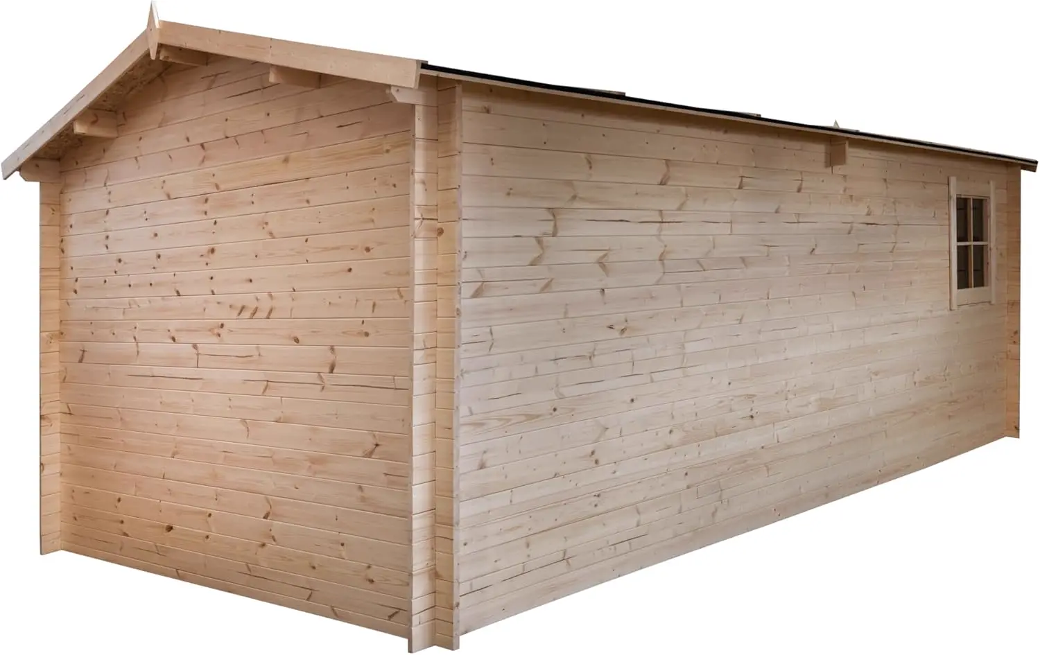Abri de jardin en bois en bois noir 17,42m² vue 4