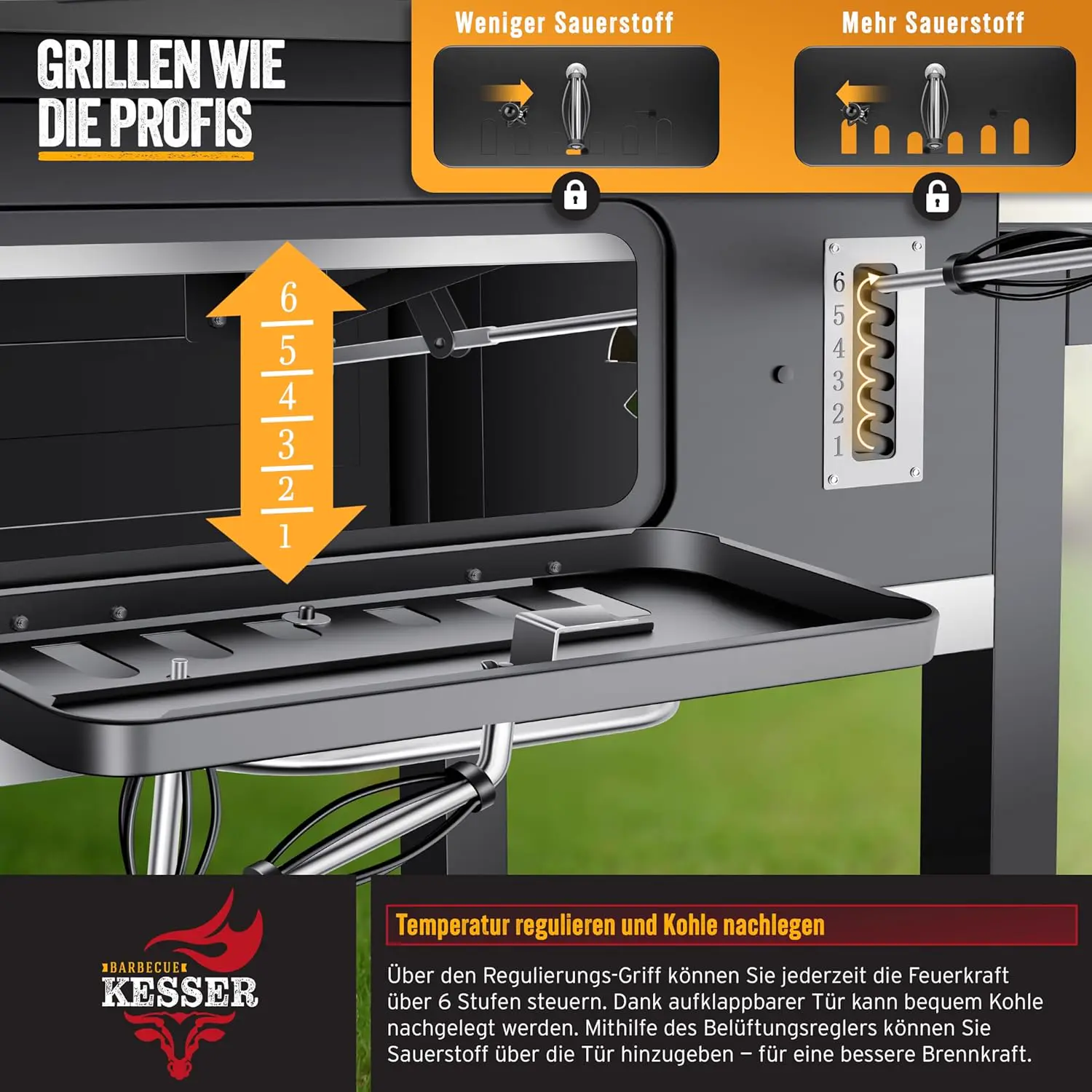 Barbecue weber en acier 76,5 x 83 cm vue 4