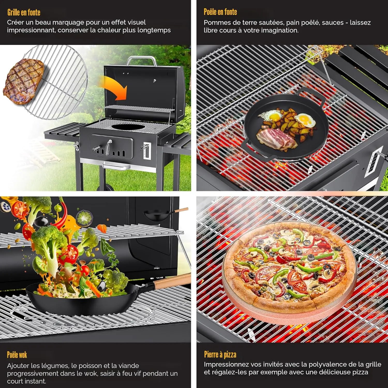 Barbecue weber en acier 76,5 x 83 cm vue 7