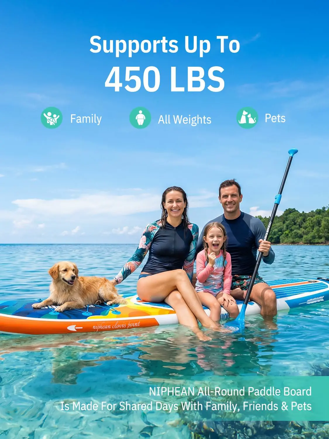 Paddle gonflable jaune vue 3